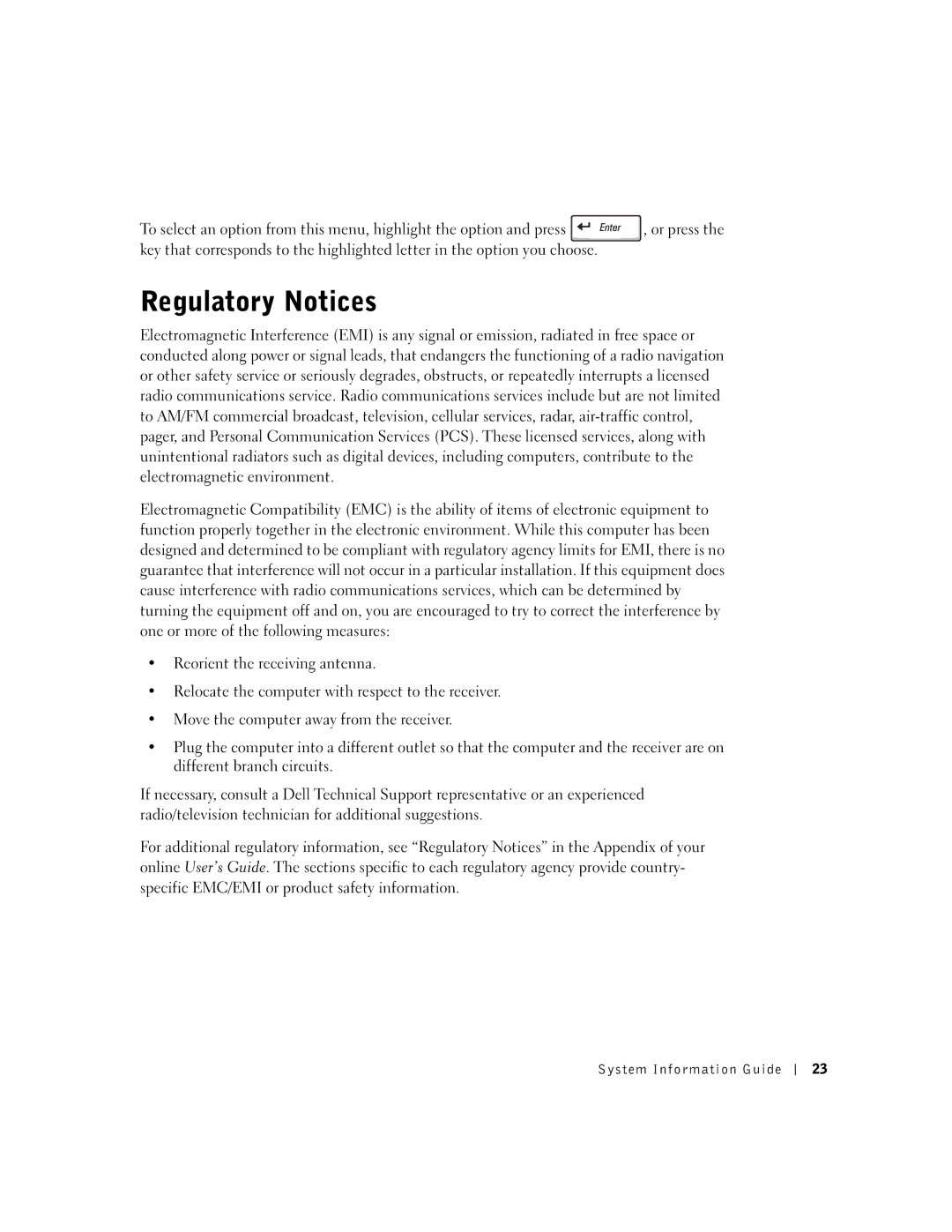 Dell C840 manual Regulatory Notices 