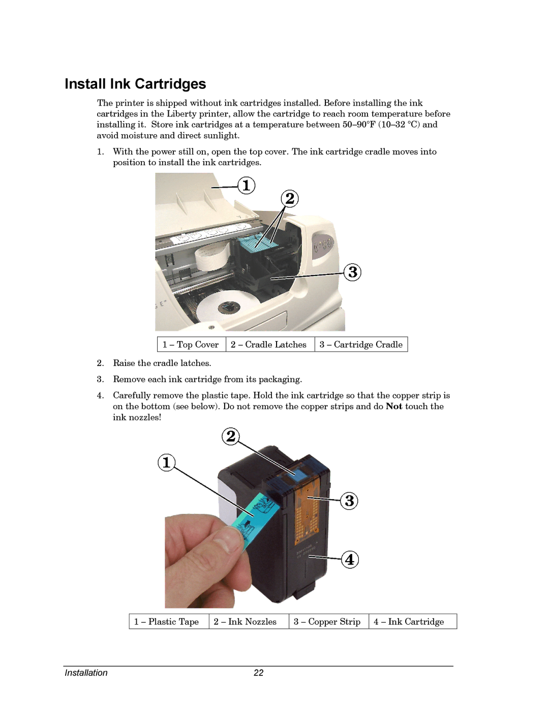 Dell CDPR3 manual Install Ink Cartridges 