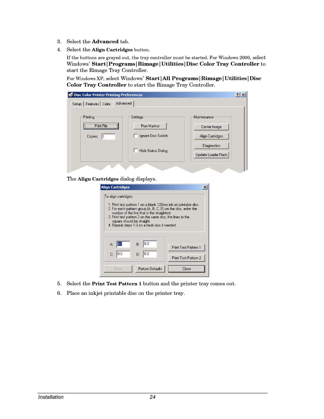 Dell CDPR3 manual Select the Advanced tab 