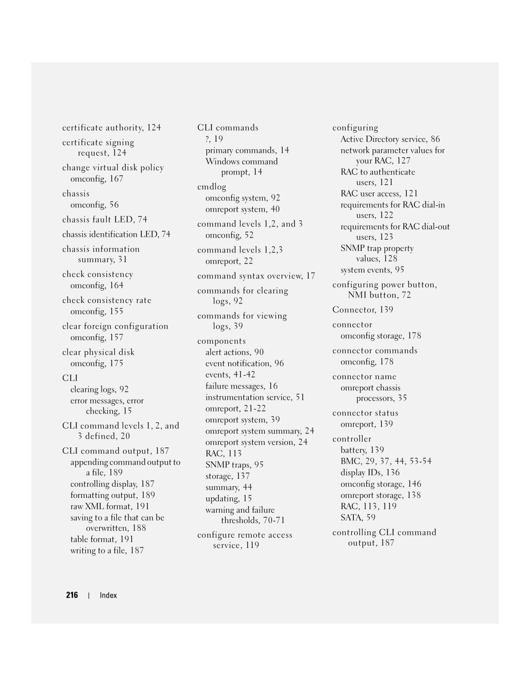 Dell Command Line Interface manual Cli, 216 