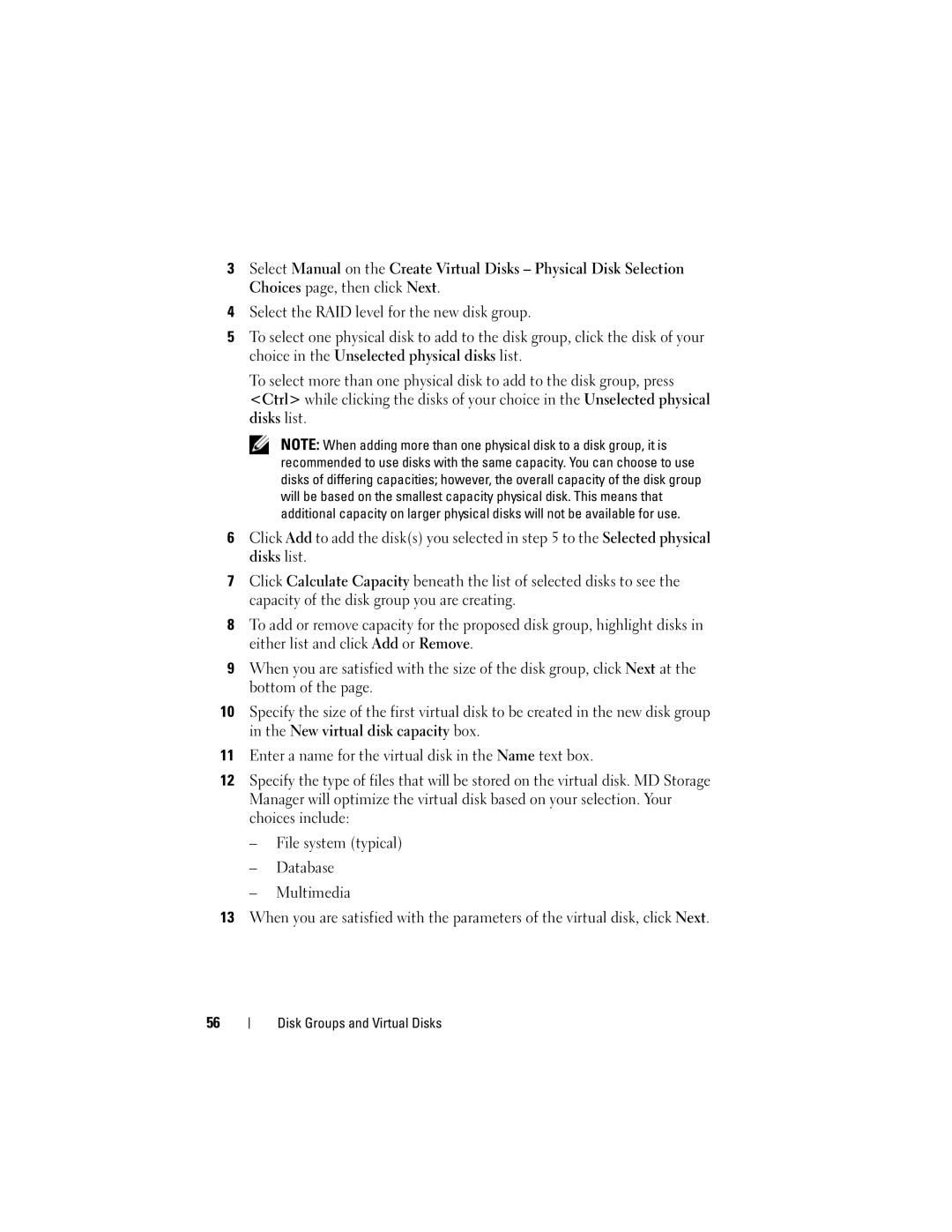 Dell Computer Drive manual Disk Groups and Virtual Disks 