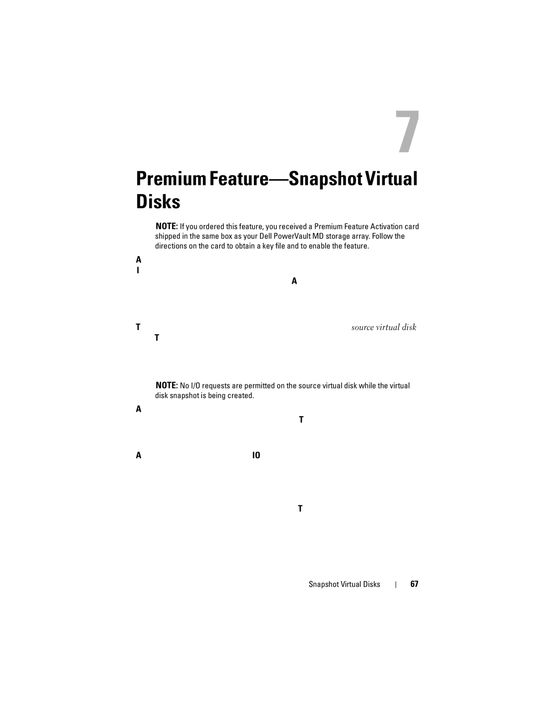 Dell Computer Drive manual Premium Feature-Snapshot Virtual Disks 