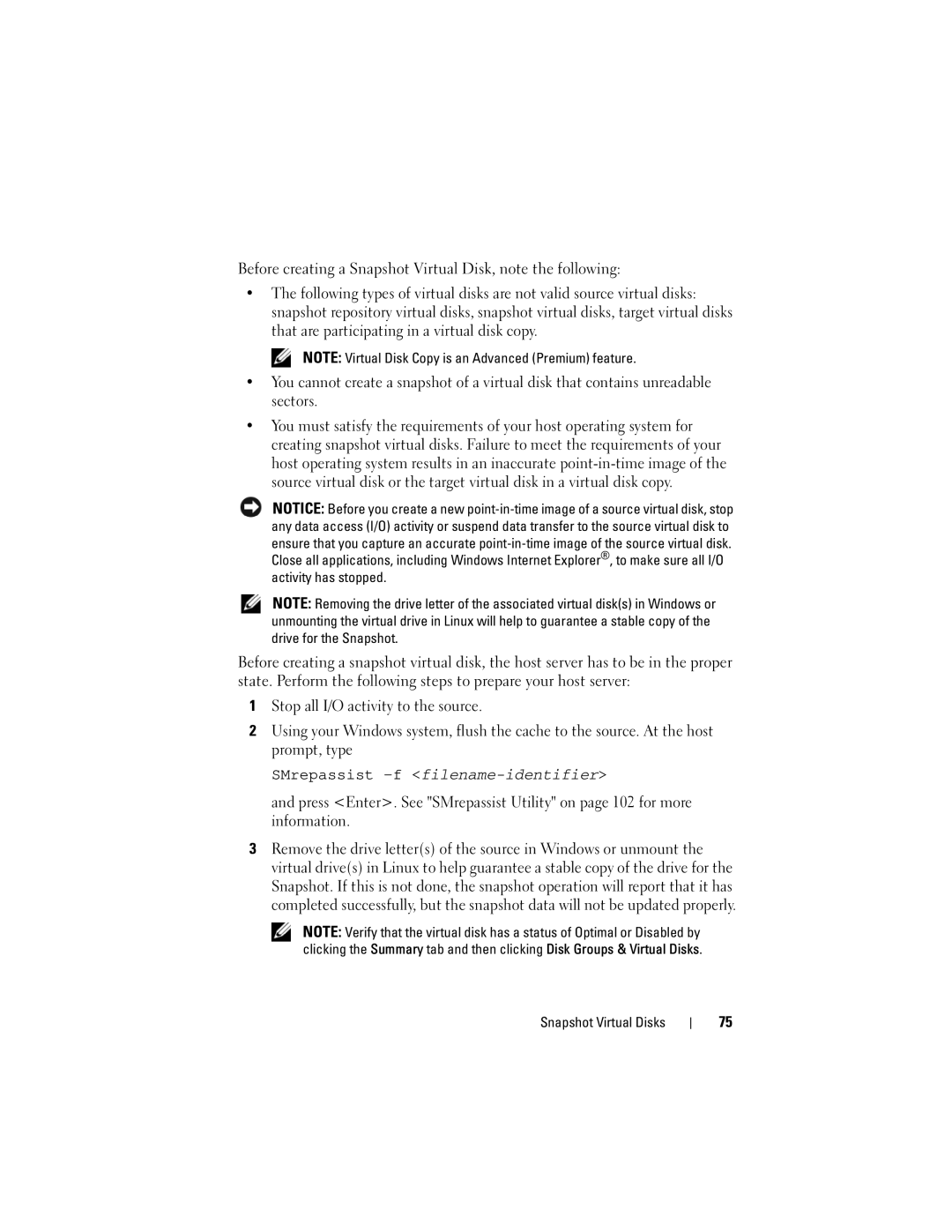 Dell Computer Drive manual SMrepassist -ffilename-identifier 