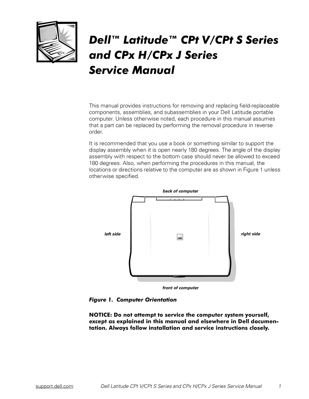 Dell CPx H/CPx J Series, CPt V/CPt S Series manual Support.dell.com 