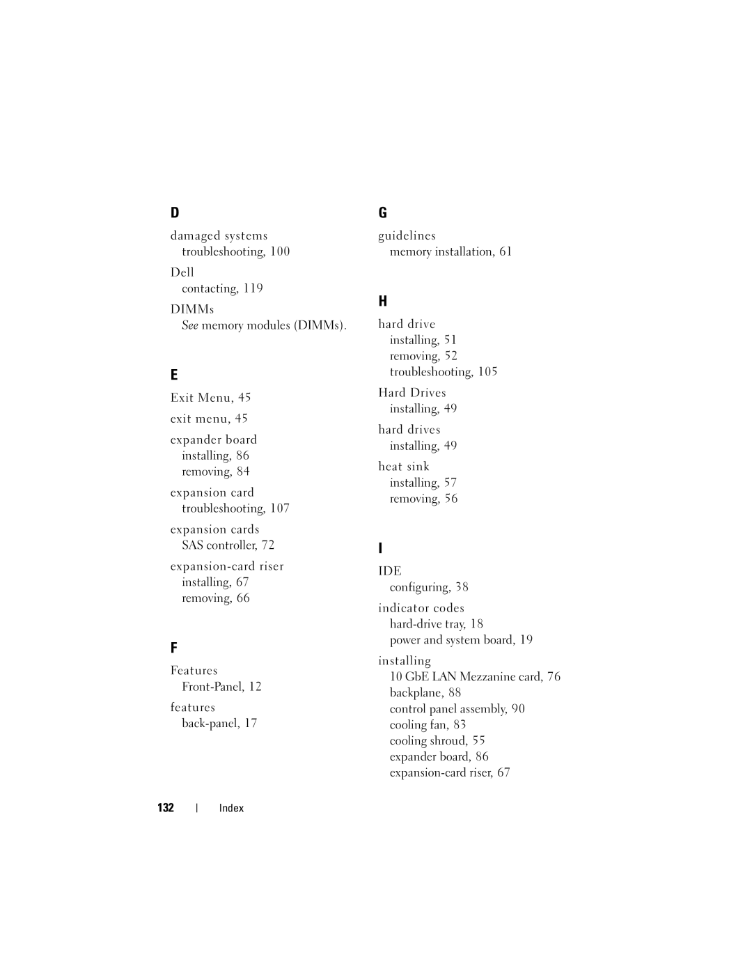 Dell CS24-TY, C1100 owner manual 132 