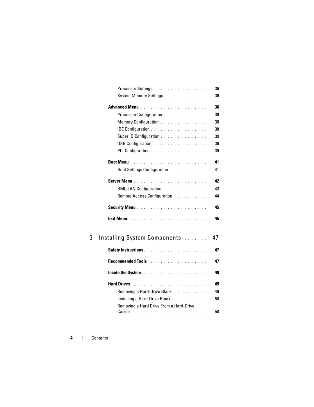 Dell CS24-TY, C1100 owner manual Installing System Components 