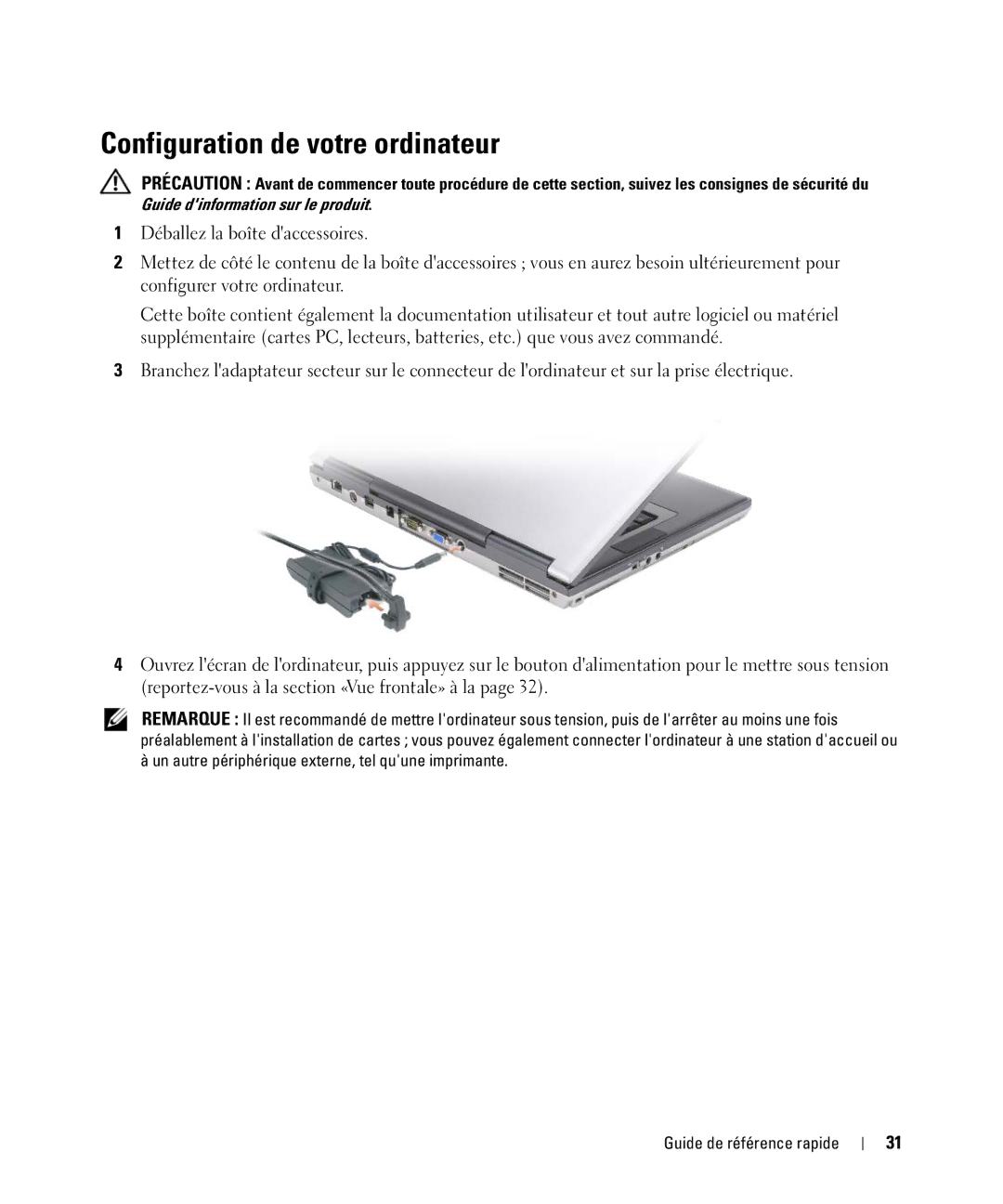 Dell CT975 manual Configuration de votre ordinateur 