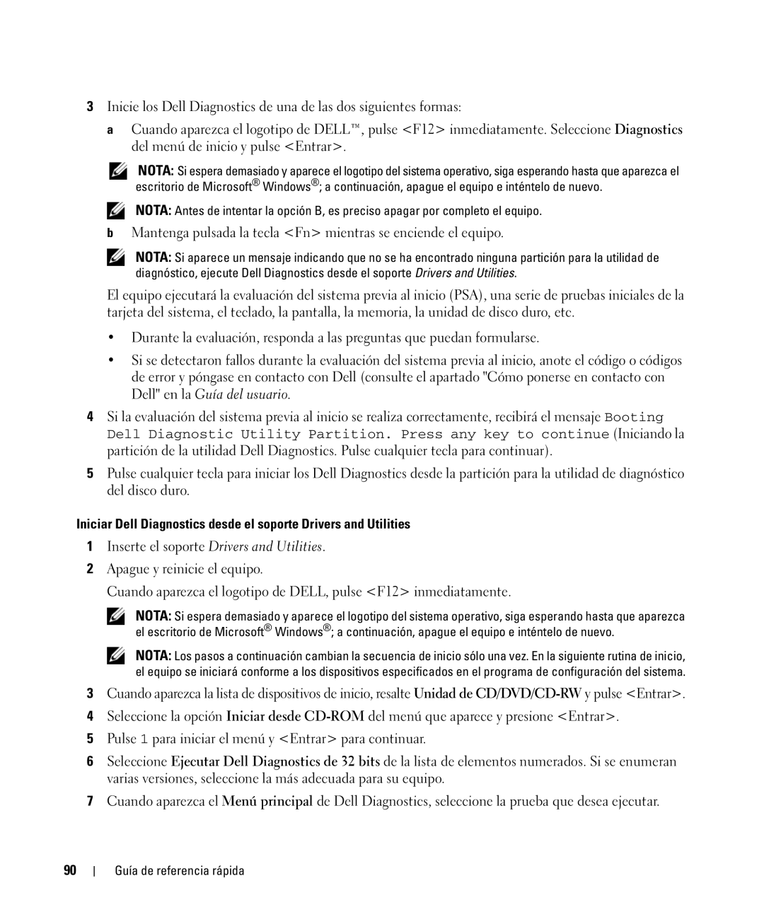 Dell CT975 manual Inserte el soporte Drivers and Utilities 