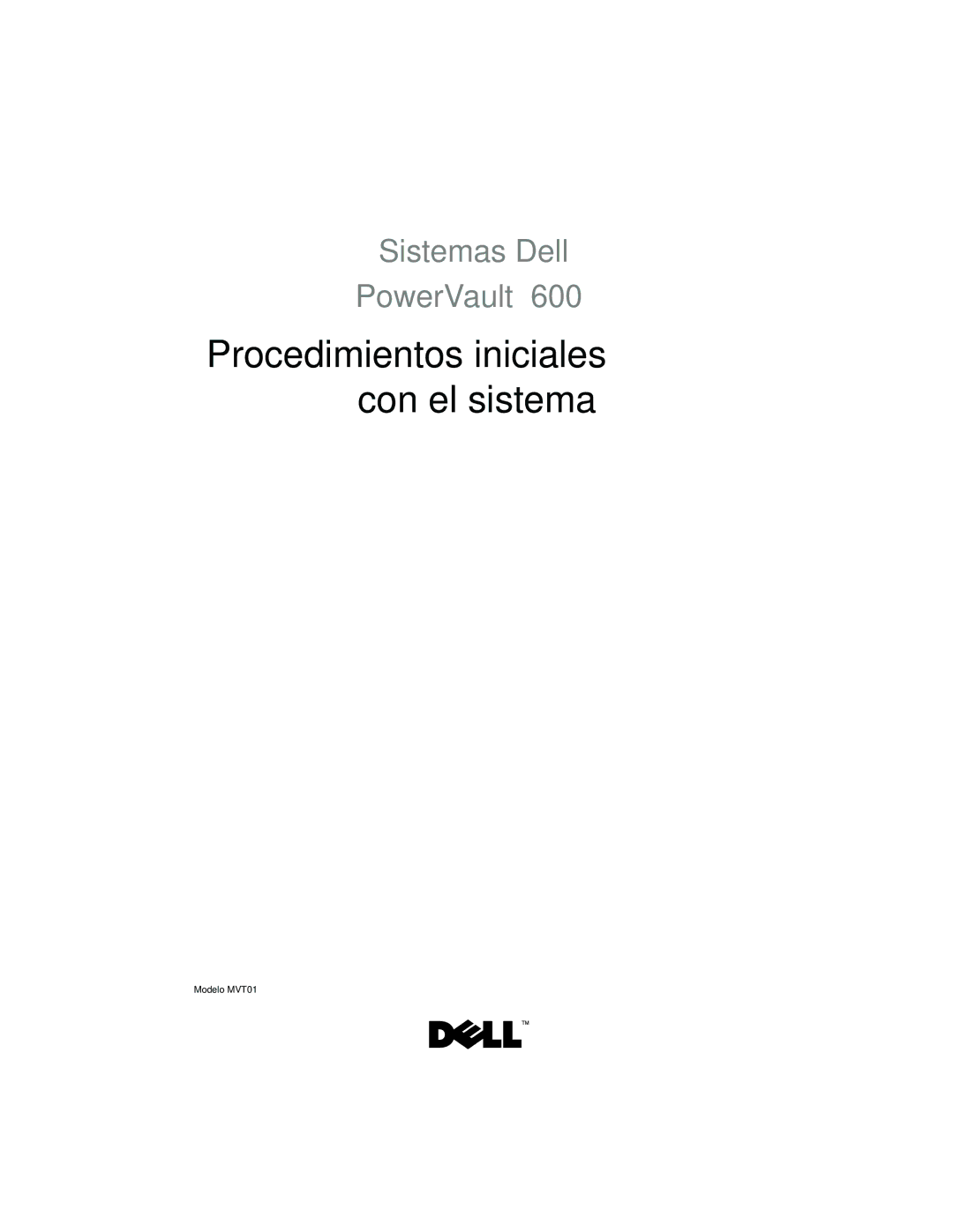 Dell CX193 manual Procedimientos iniciales con el sistema 