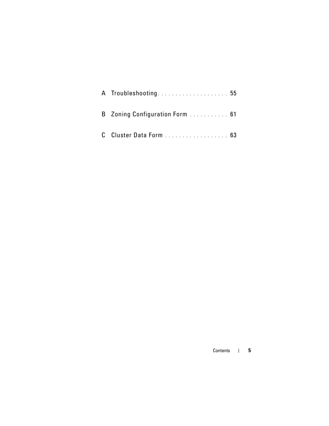 Dell CX4 manual Zoning Configuration Form 