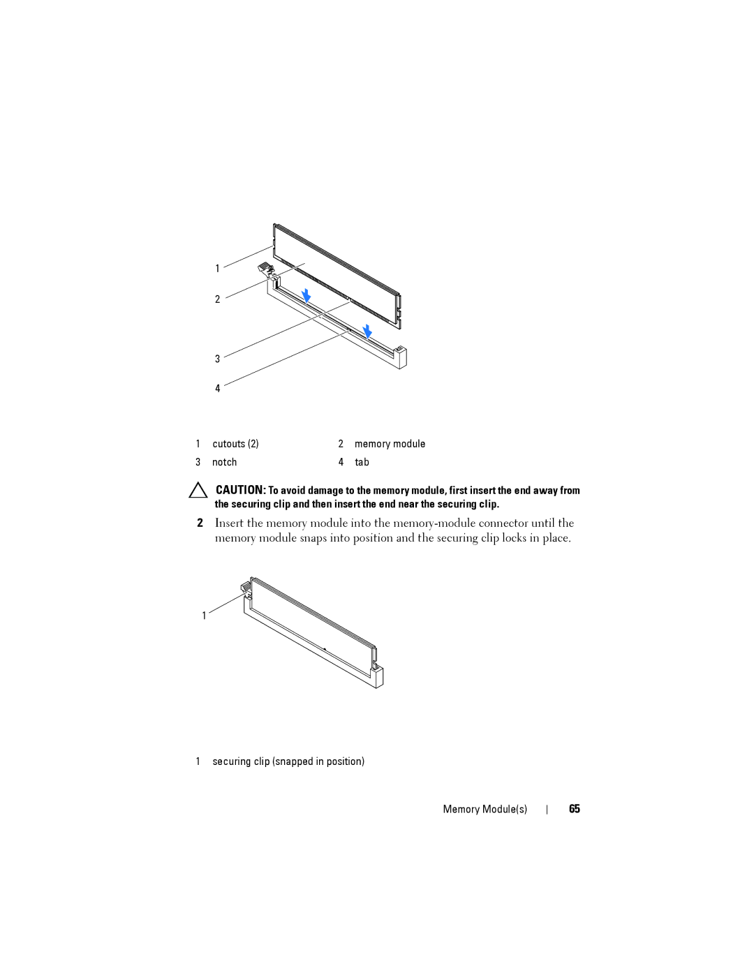 Dell D01M owner manual Cutouts 