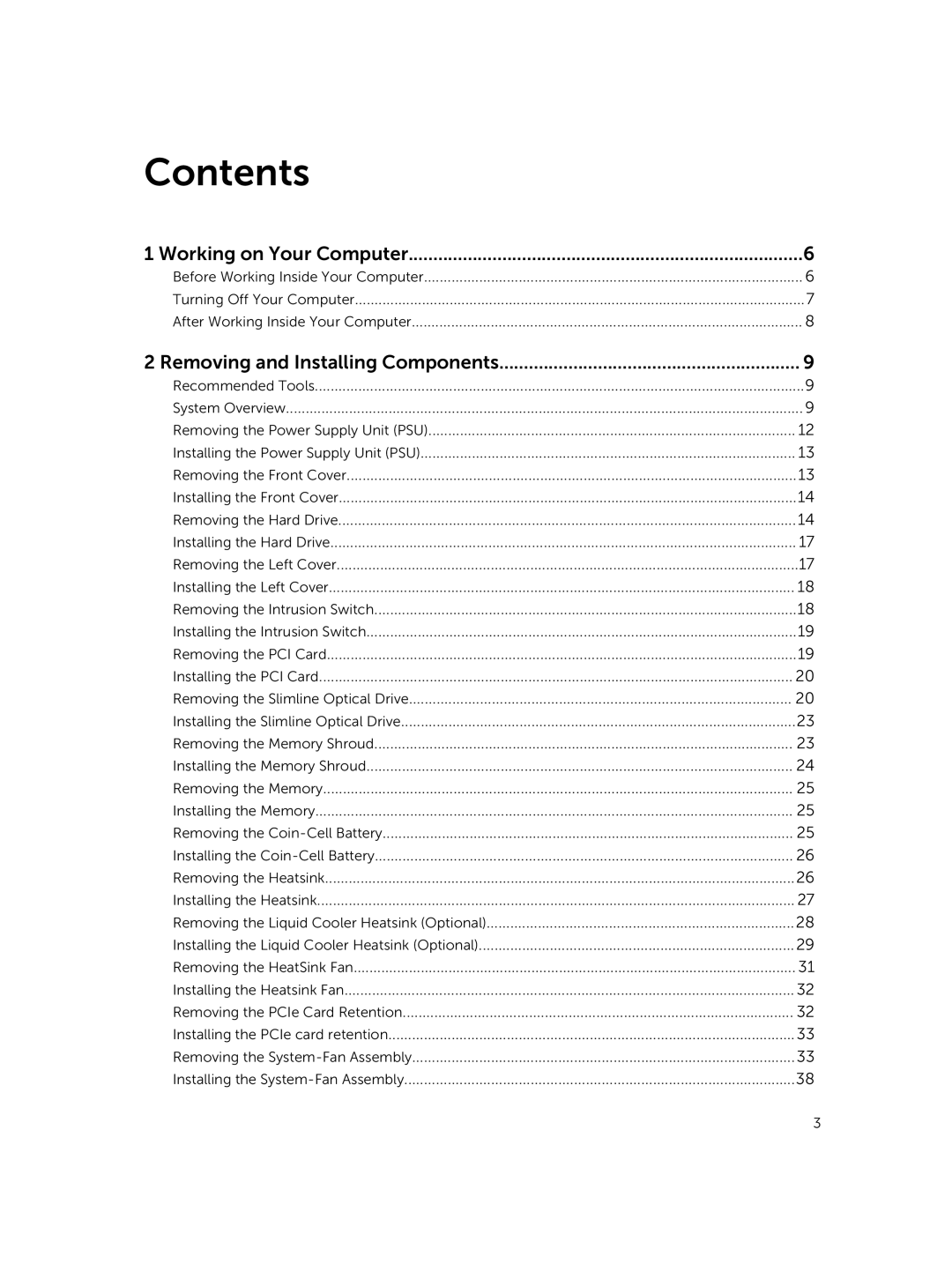 Dell D02X owner manual Contents 