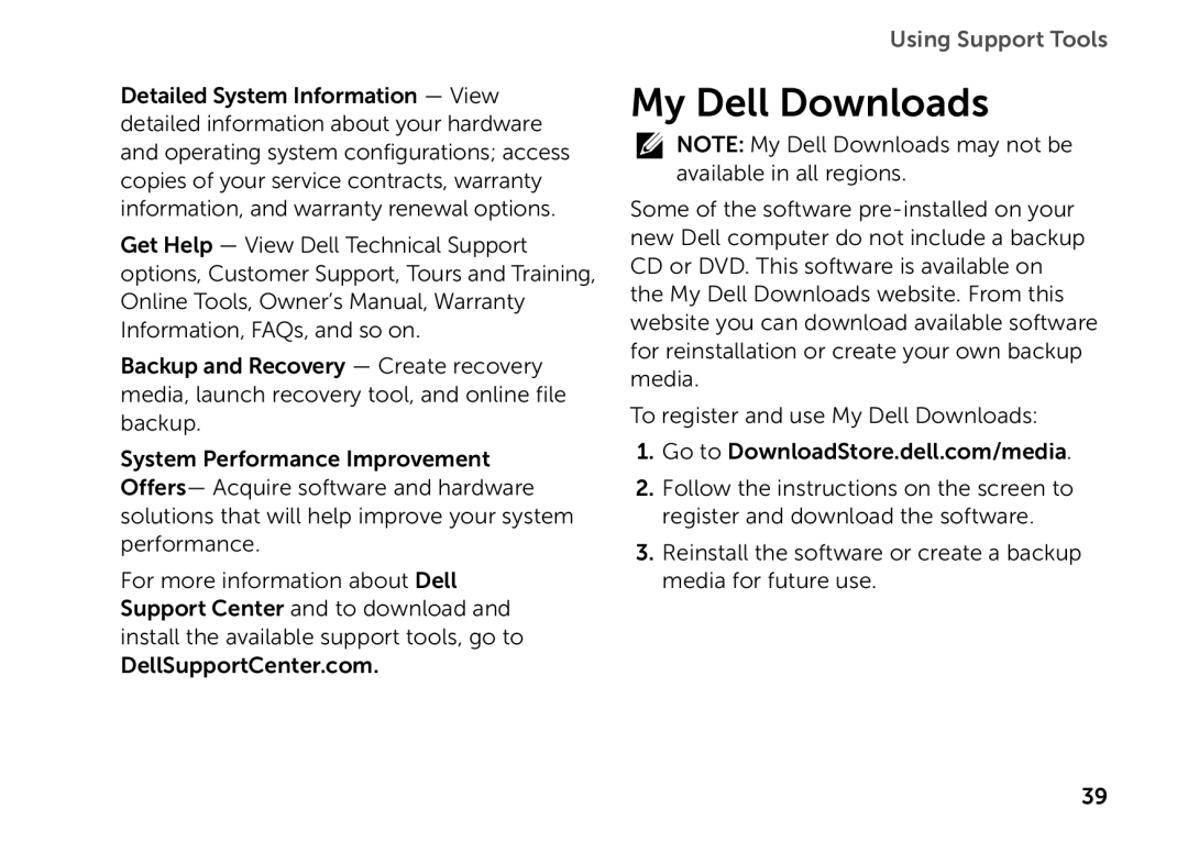 Dell D03M setup guide My Dell Downloads 