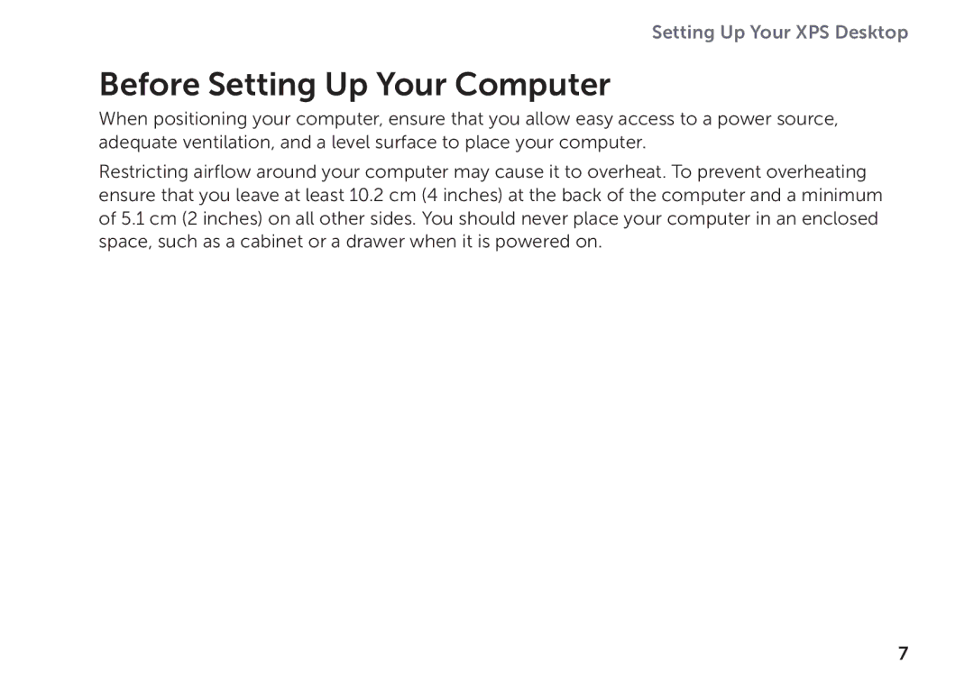 Dell D03M setup guide Before Setting Up Your Computer 