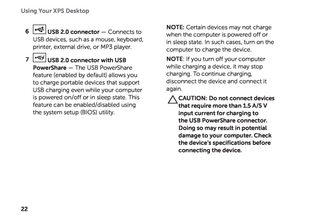 Dell D03M setup guide Using Your XPS Desktop 