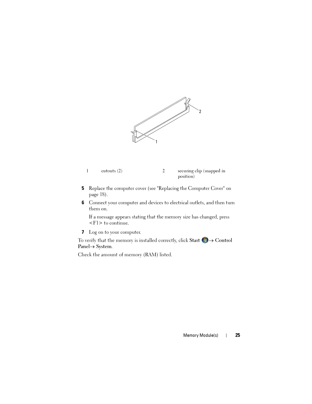 Dell X8300-6059, D03M001 service manual → Control 