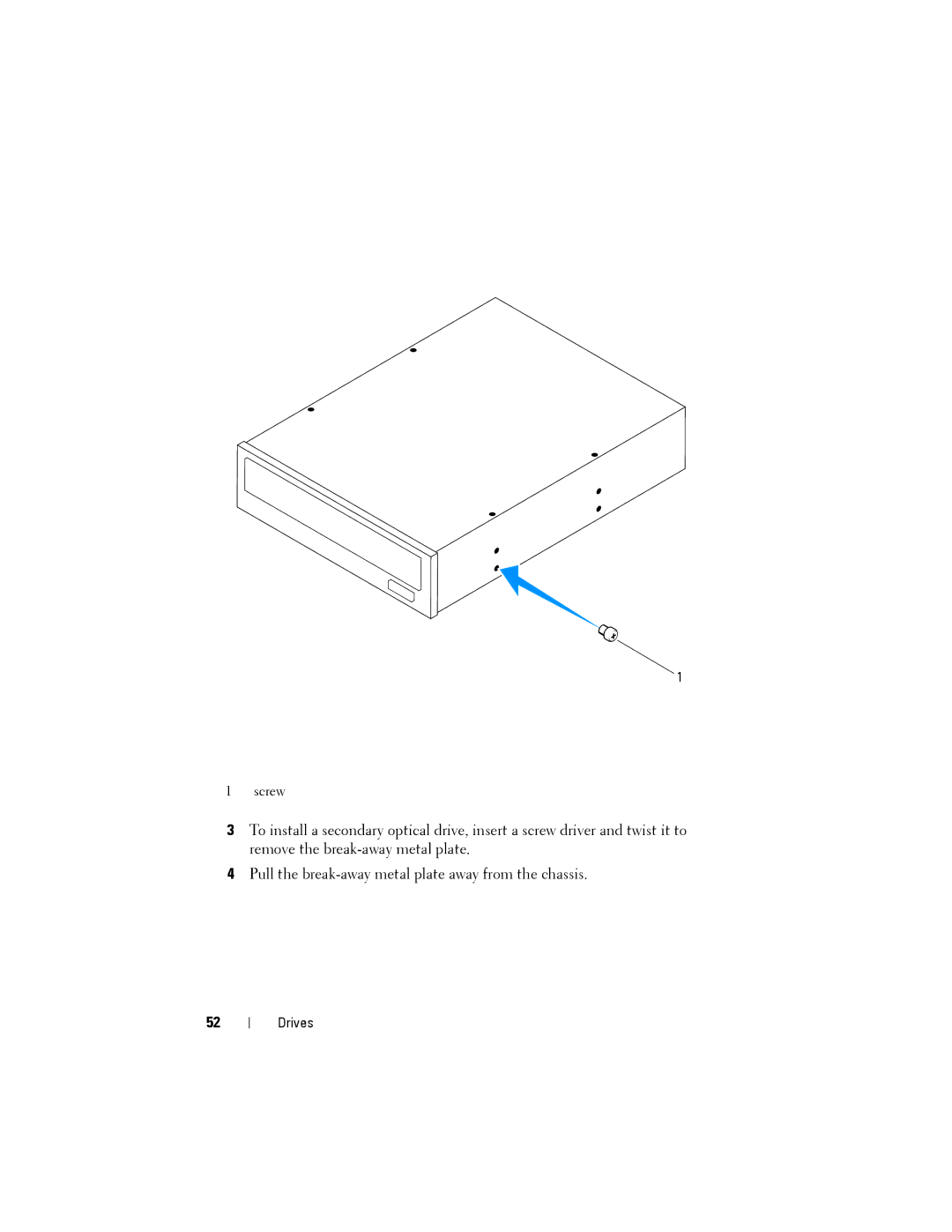 Dell X8300-6059, D03M001 service manual Screw 