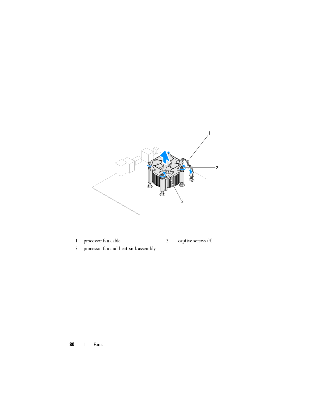 Dell D03M001, X8300-6059 service manual Fans 