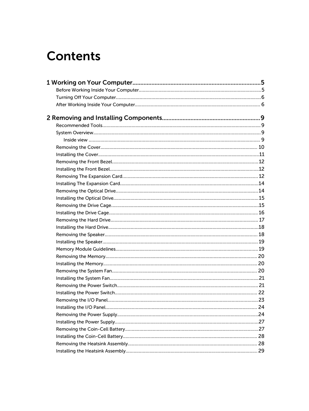 Dell D08S owner manual Contents 