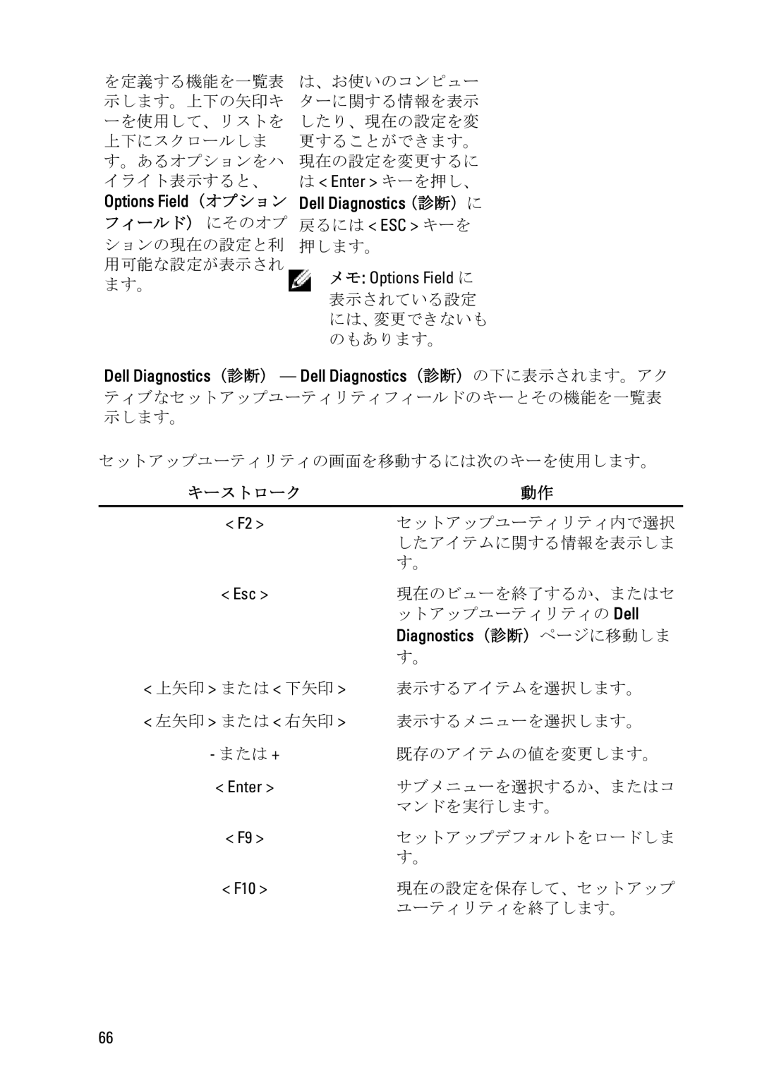 Dell D11D owner manual Diagnostics（診断）ページに移動しま 