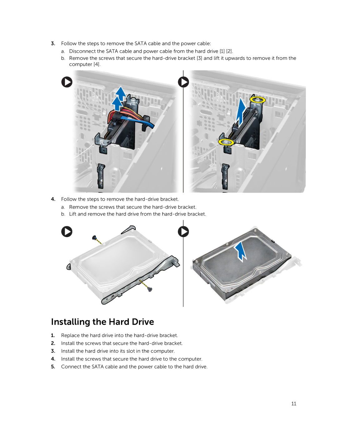 Dell D17M manual Installing the Hard Drive 