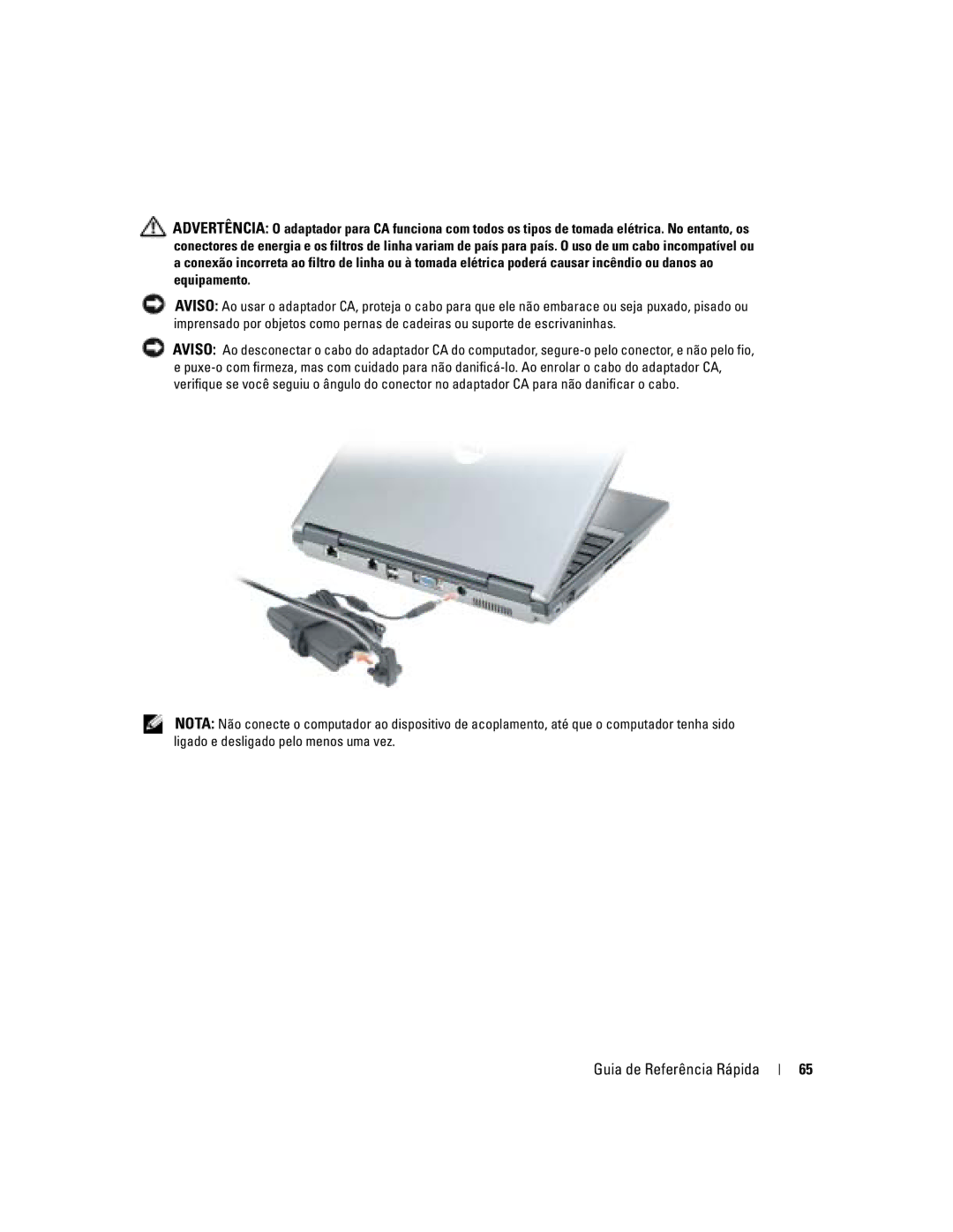 Dell D410 manual Guia de Referência Rápida 