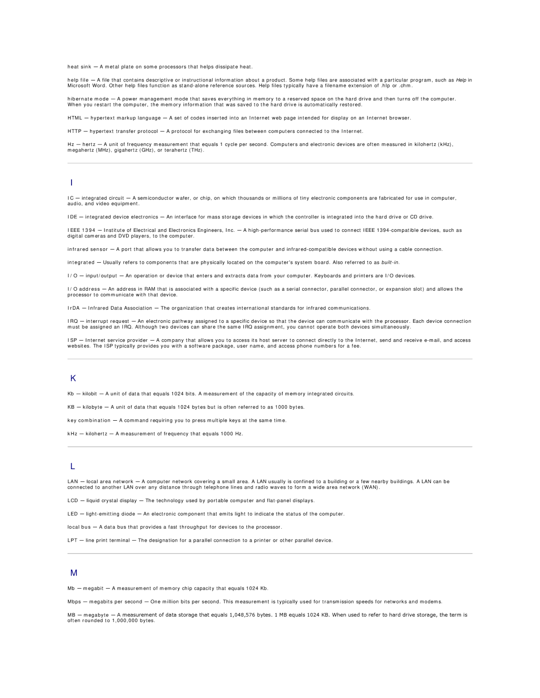 Dell D420 specifications 