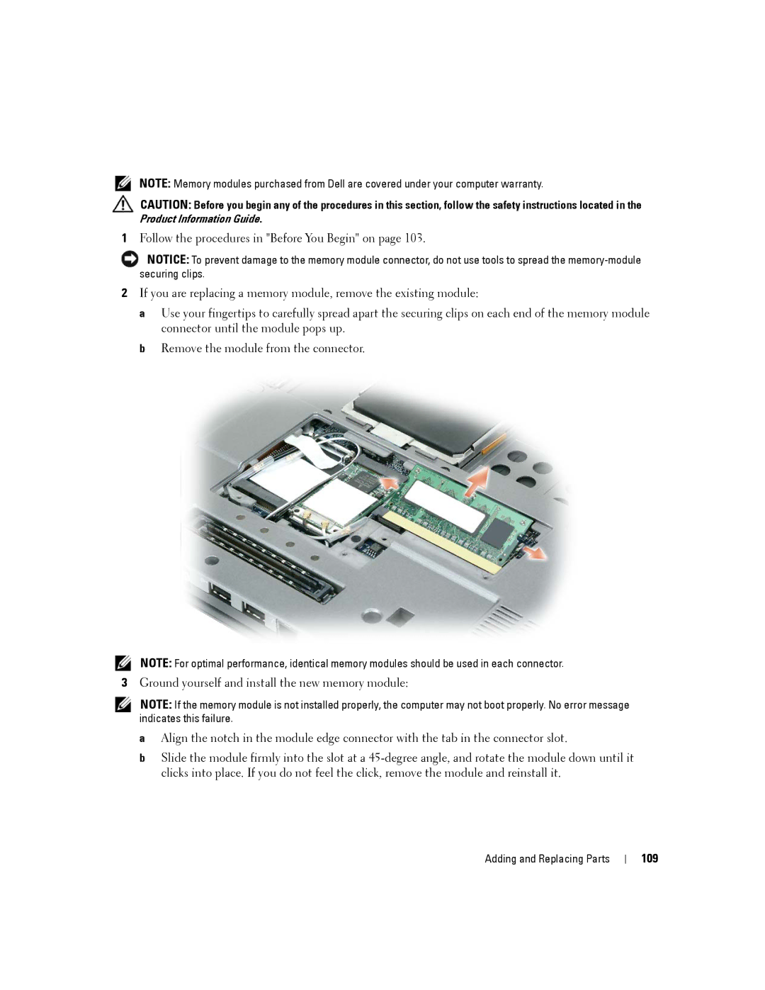 Dell D430 manual 109 