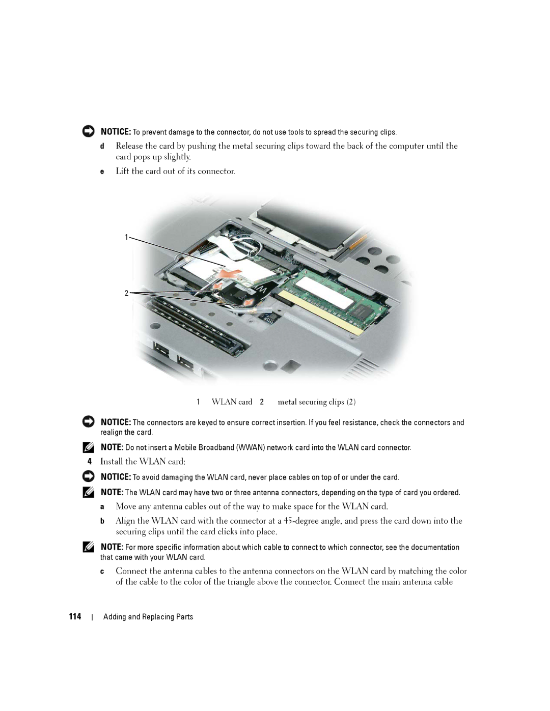 Dell D430 manual 114 