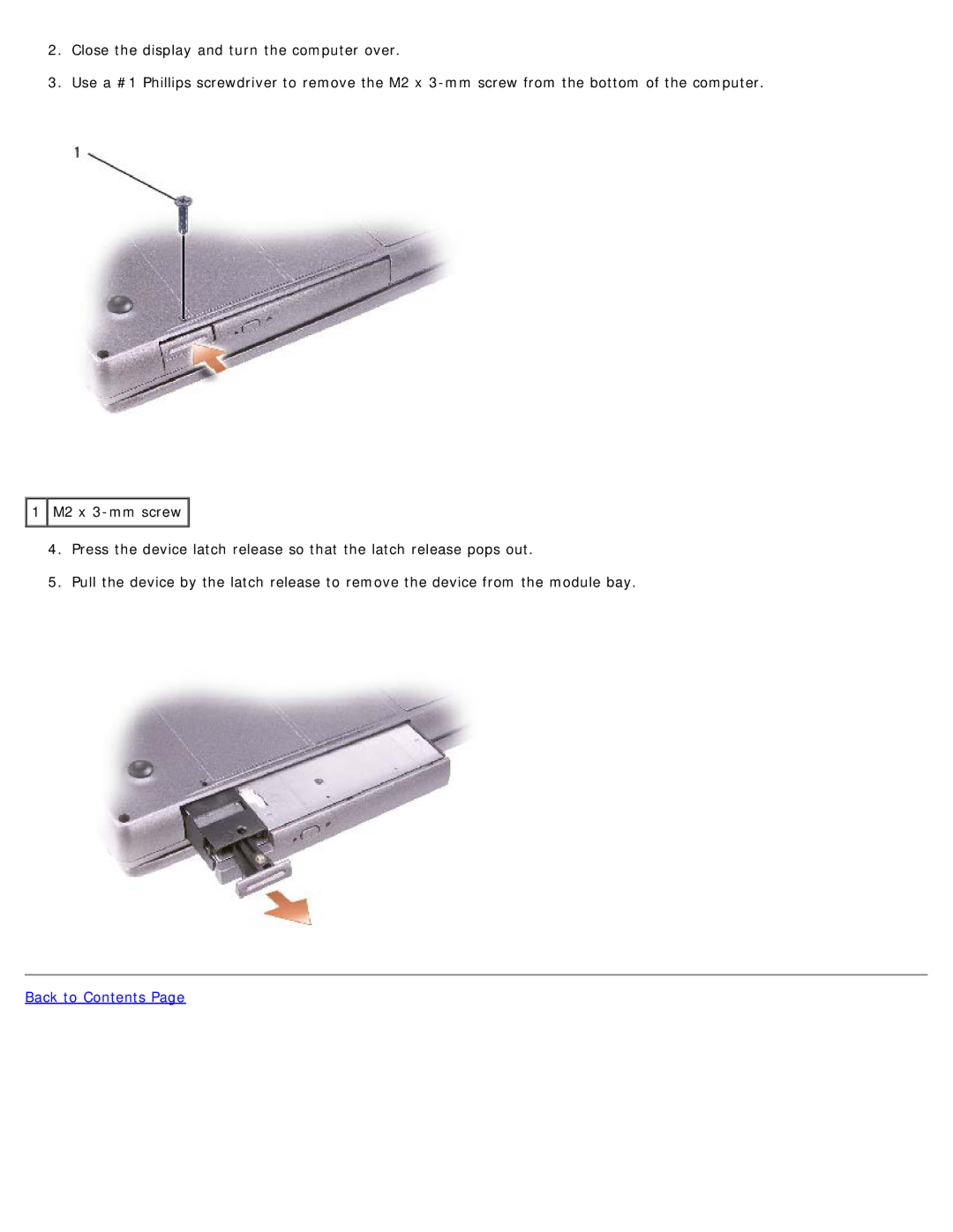 Dell D505 service manual Back to Contents 