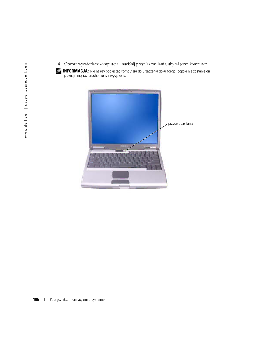 Dell D505 manual 186 