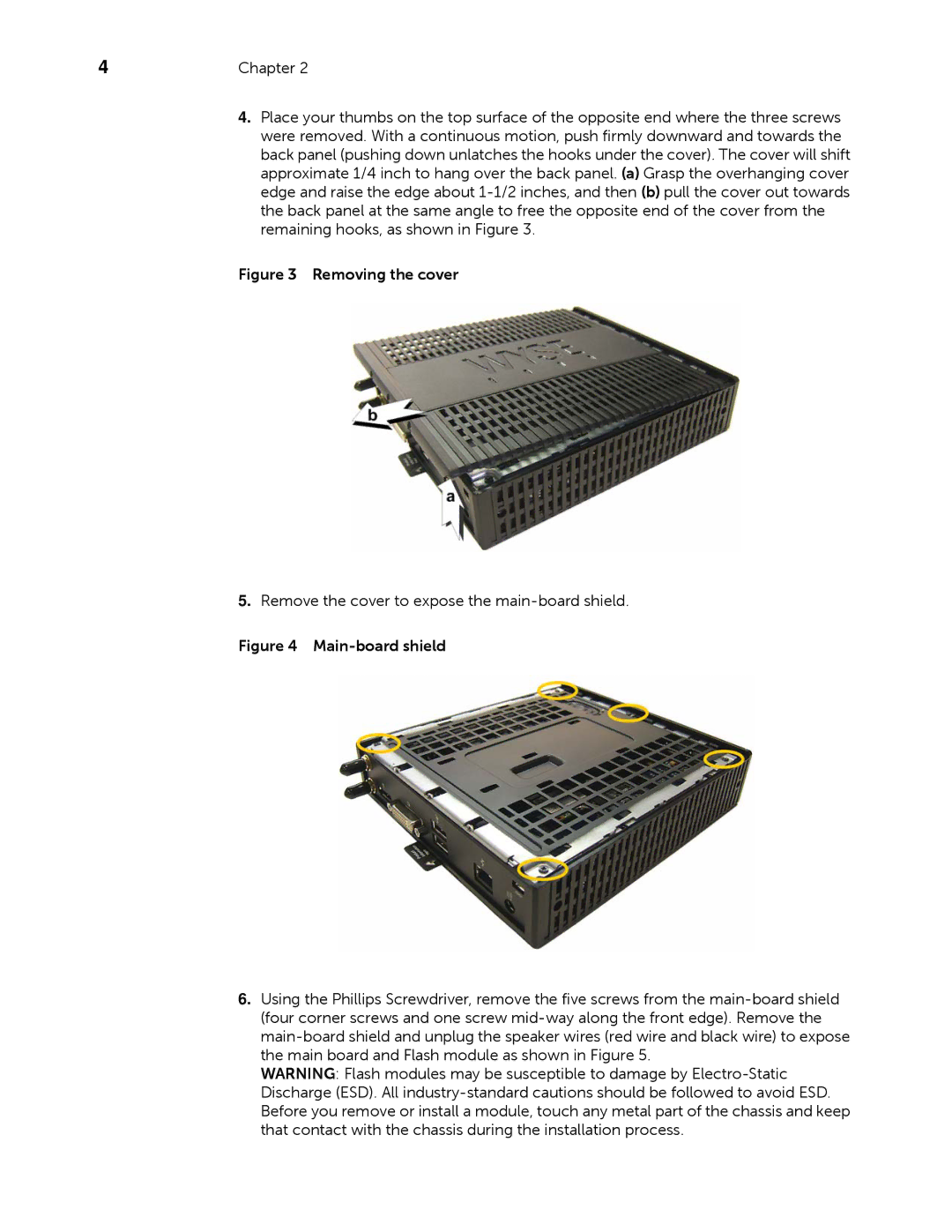 Dell D90DW, D50D, D10D manual Removing the cover 