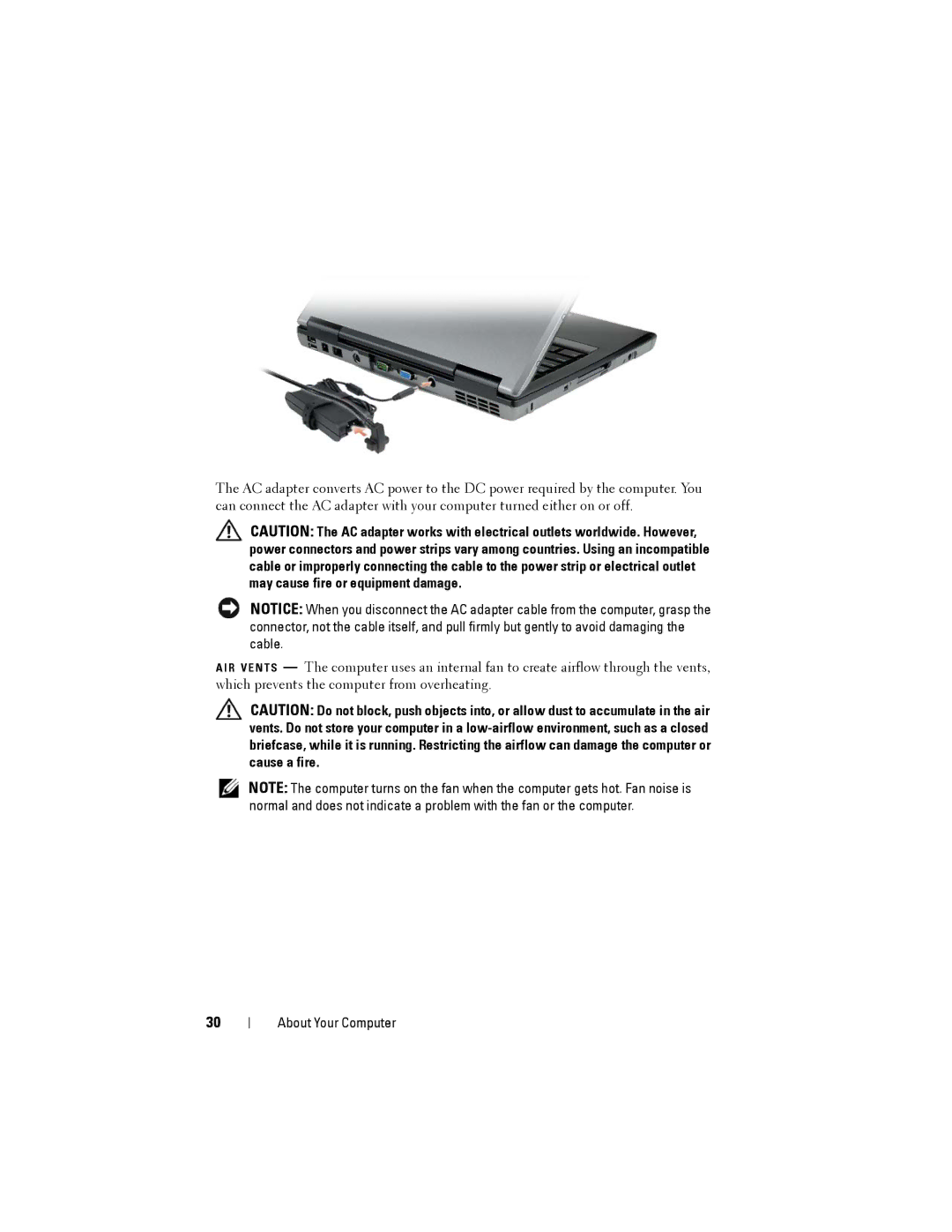 Dell D530 manual About Your Computer 