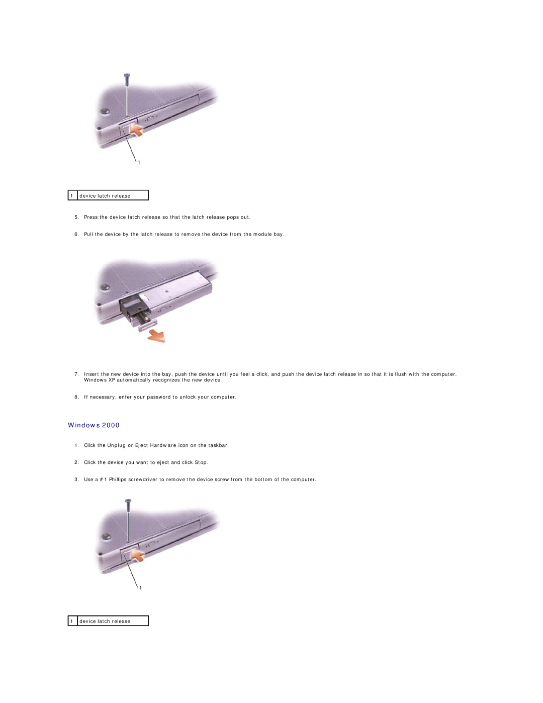 Dell D600 specifications Windows 