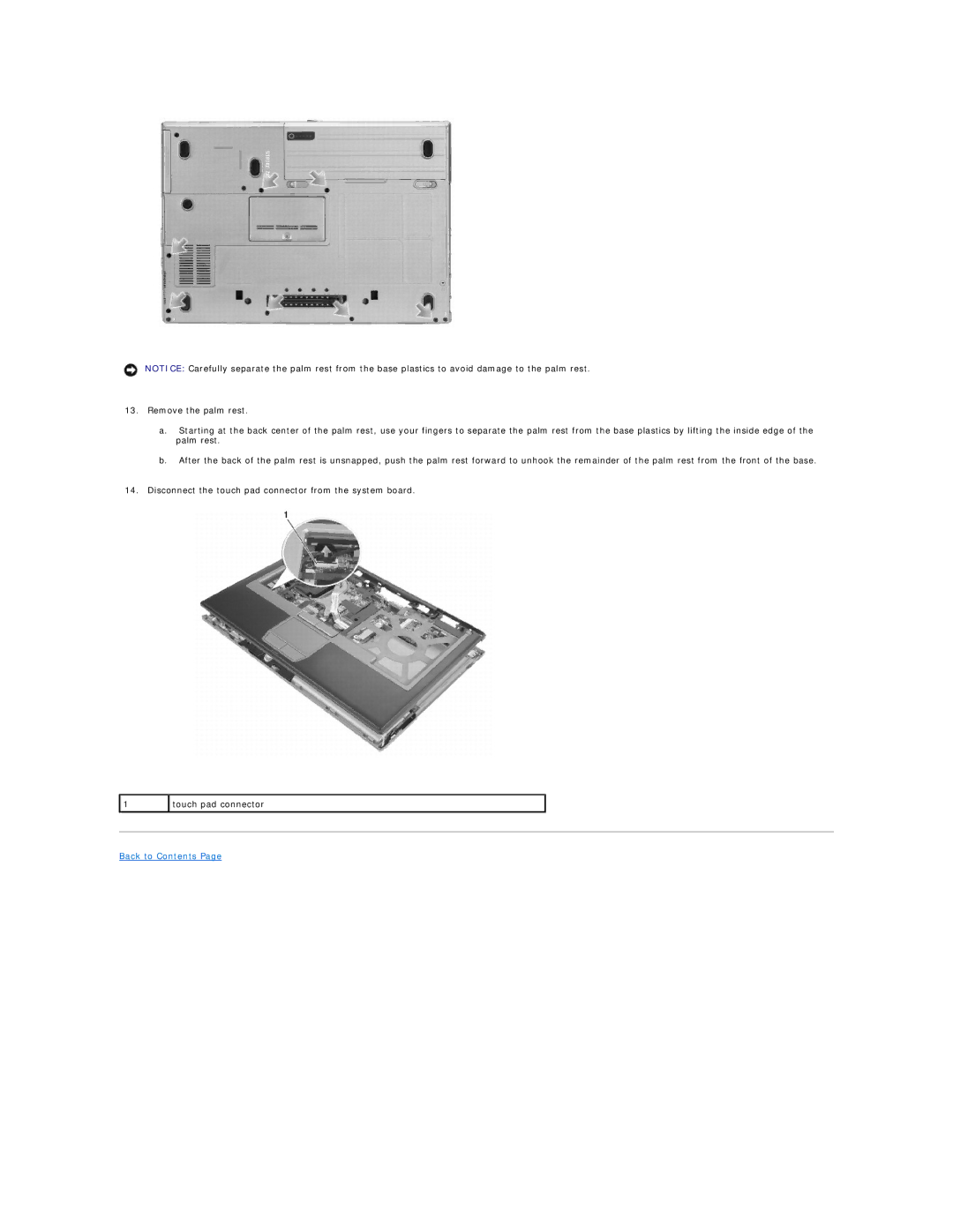 Dell PP18L, D620 manual Back to Contents 