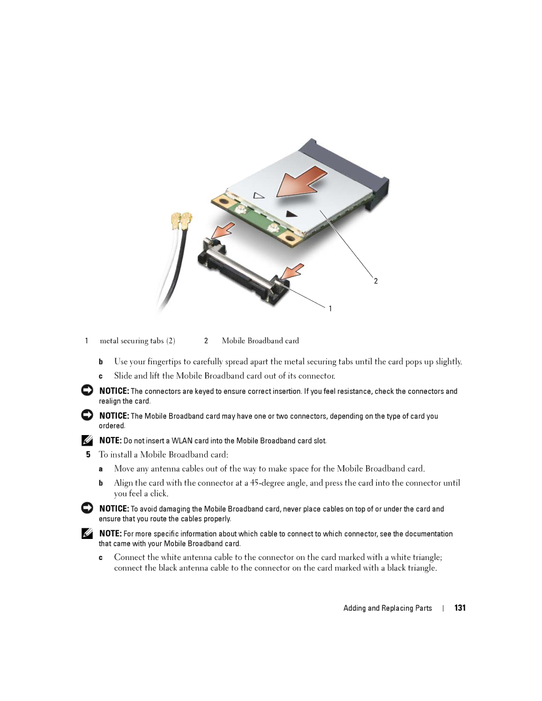 Dell D630-2X33GF1 manual 131 