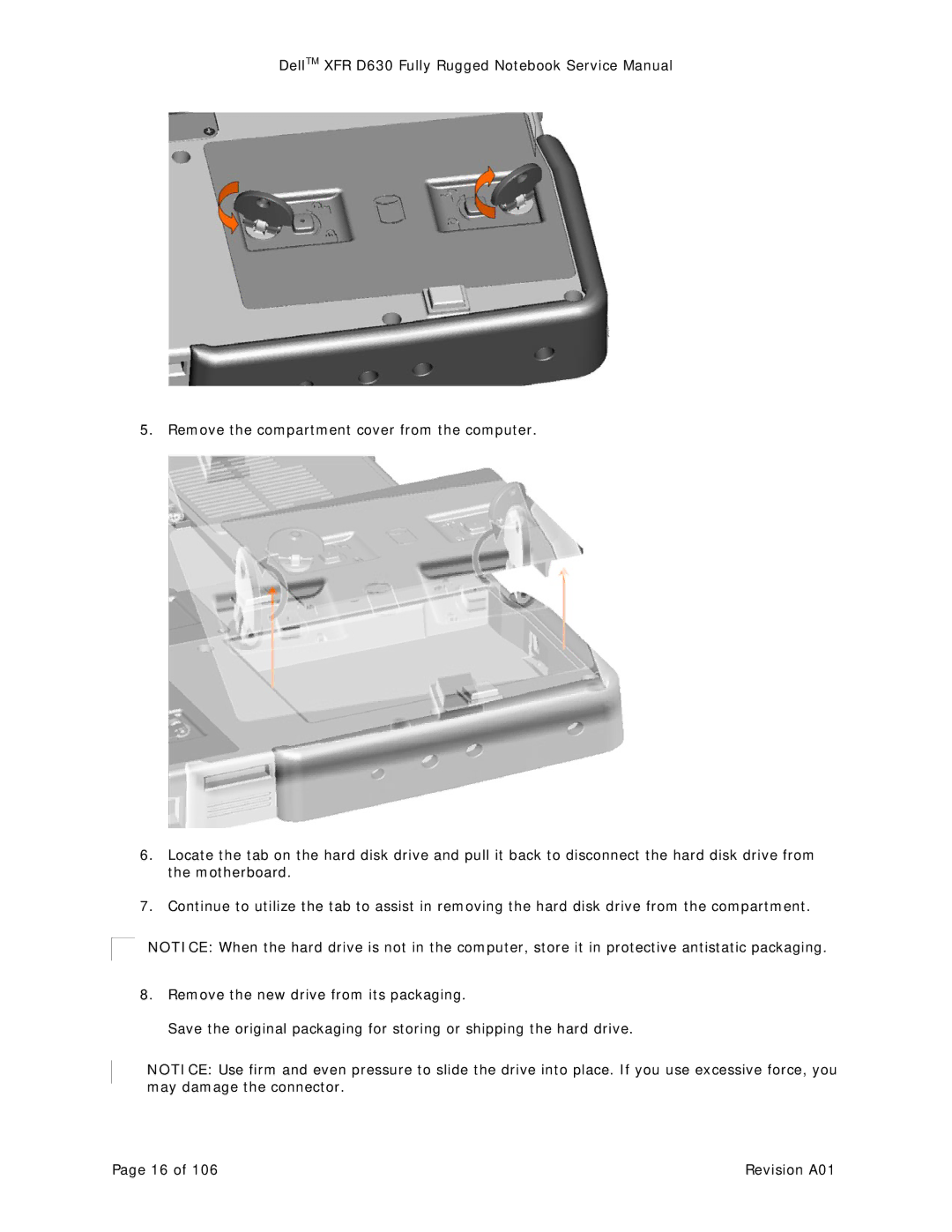 Dell D630 service manual Revision A01 