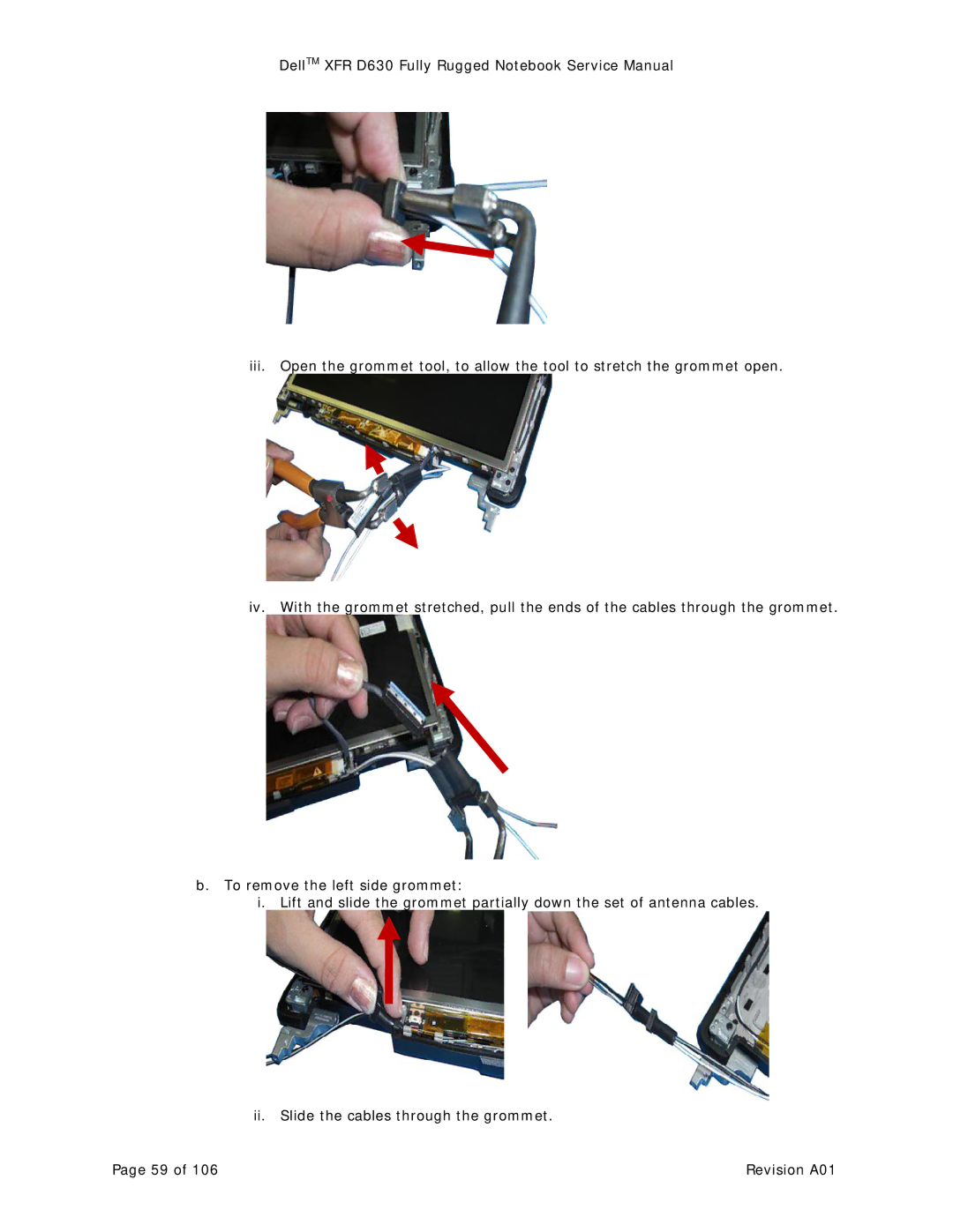 Dell D630 service manual Revision A01 