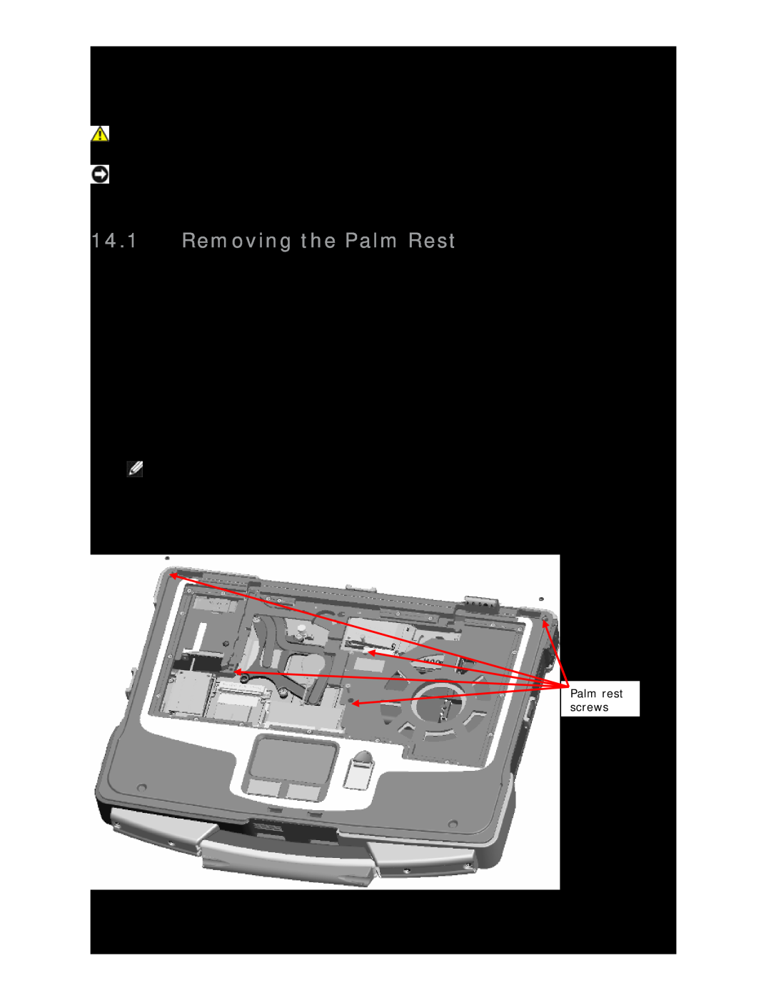 Dell D630 service manual Removing the Palm Rest 