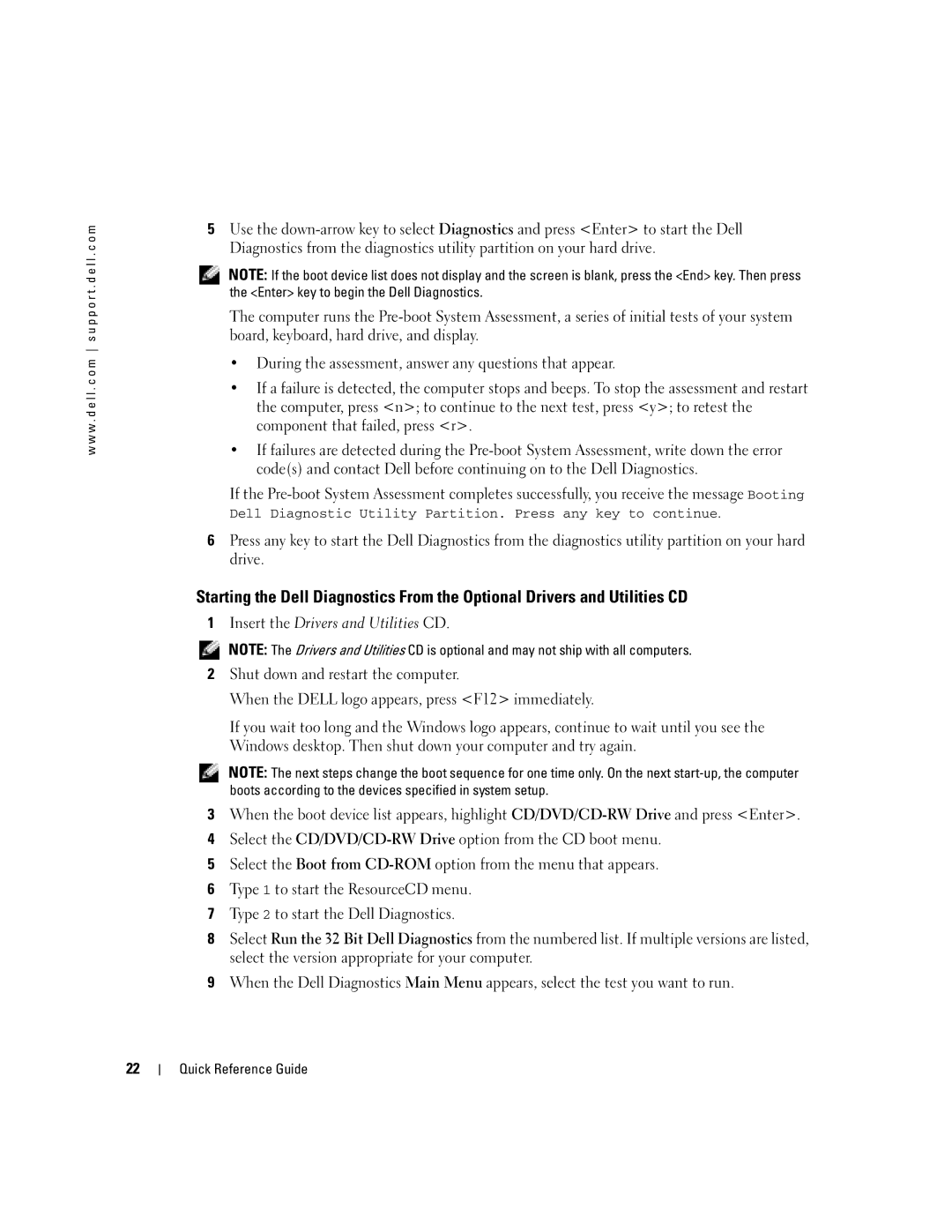 Dell D810 manual Quick Reference Guide 