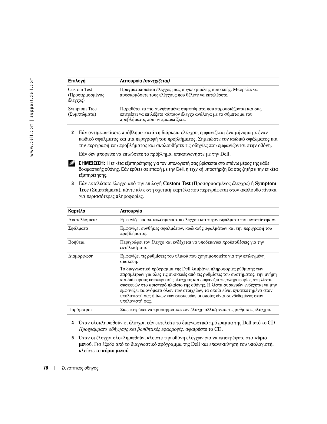 Dell D810 manual Κλείστε το κύριο µενού 