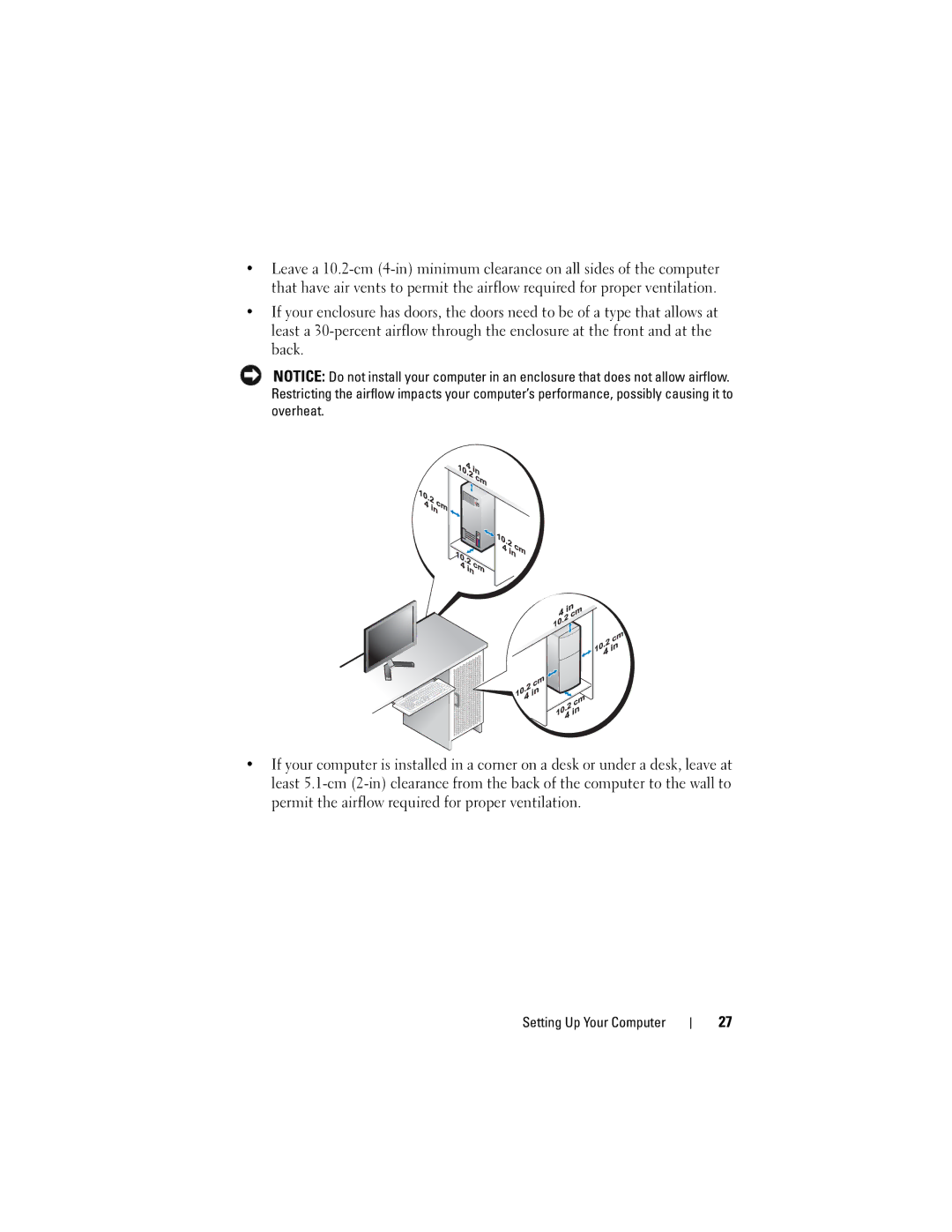 Dell DCNE, DCCY, H698D, DCTR specifications Setting Up Your Computer 