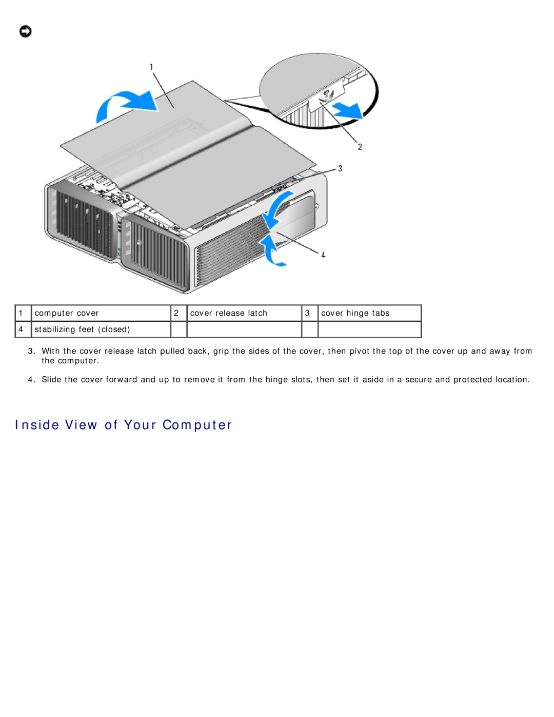 Dell 710 H2C, DCDO service manual Inside View of Your Computer 