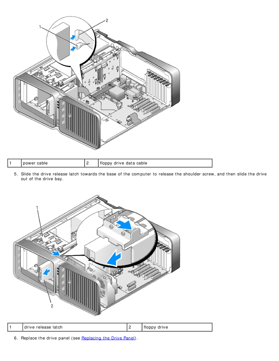 Dell 710 H2C, DCDO service manual Replace the drive panel see Replacing the Drive Panel 