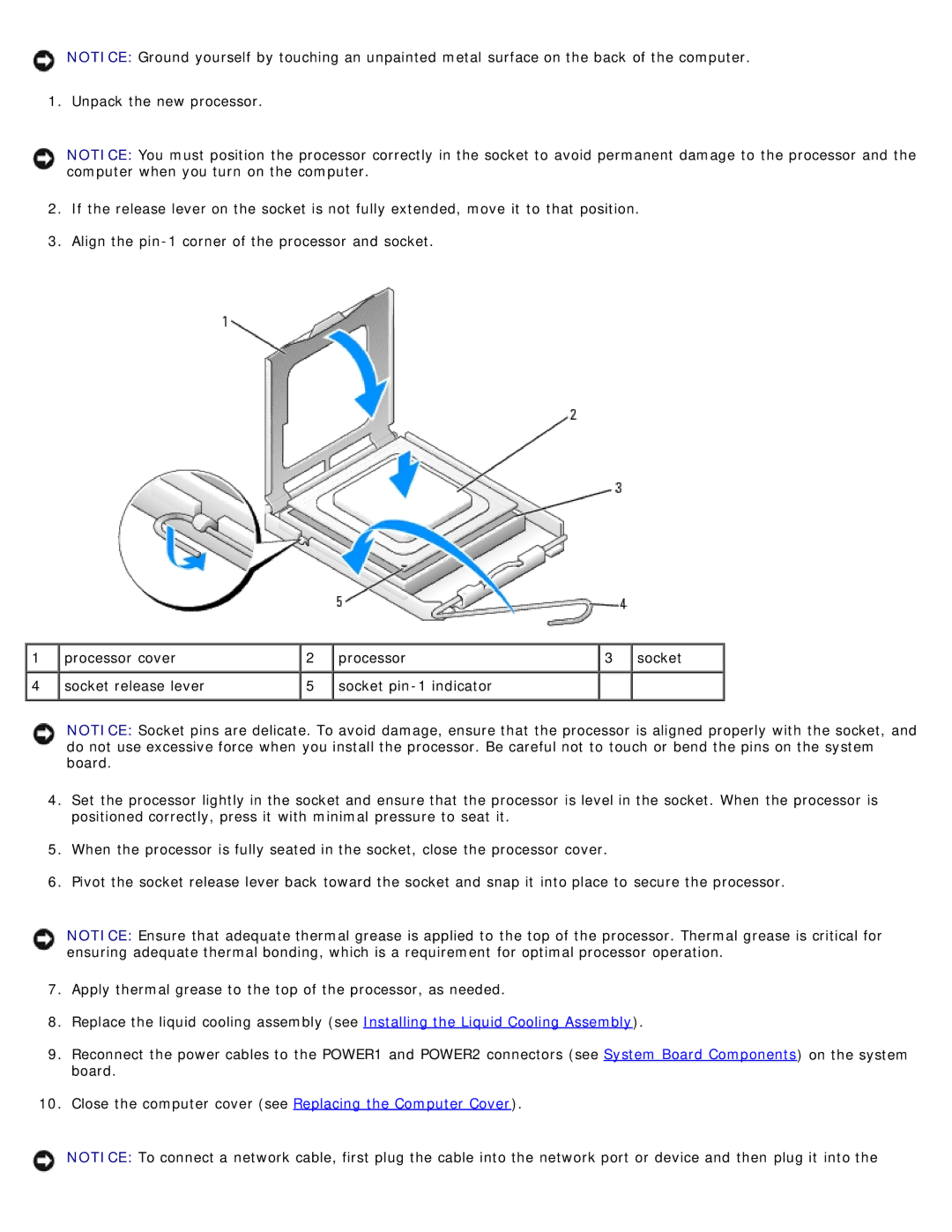 Dell 710 H2C, DCDO service manual Socket 