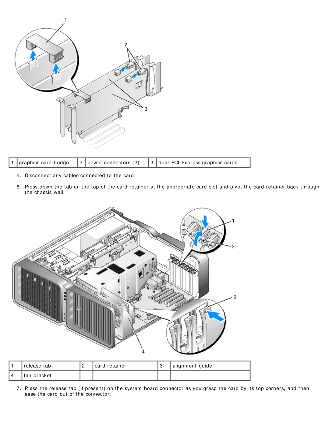 Dell 710 H2C, DCDO service manual graphics card bridge 
