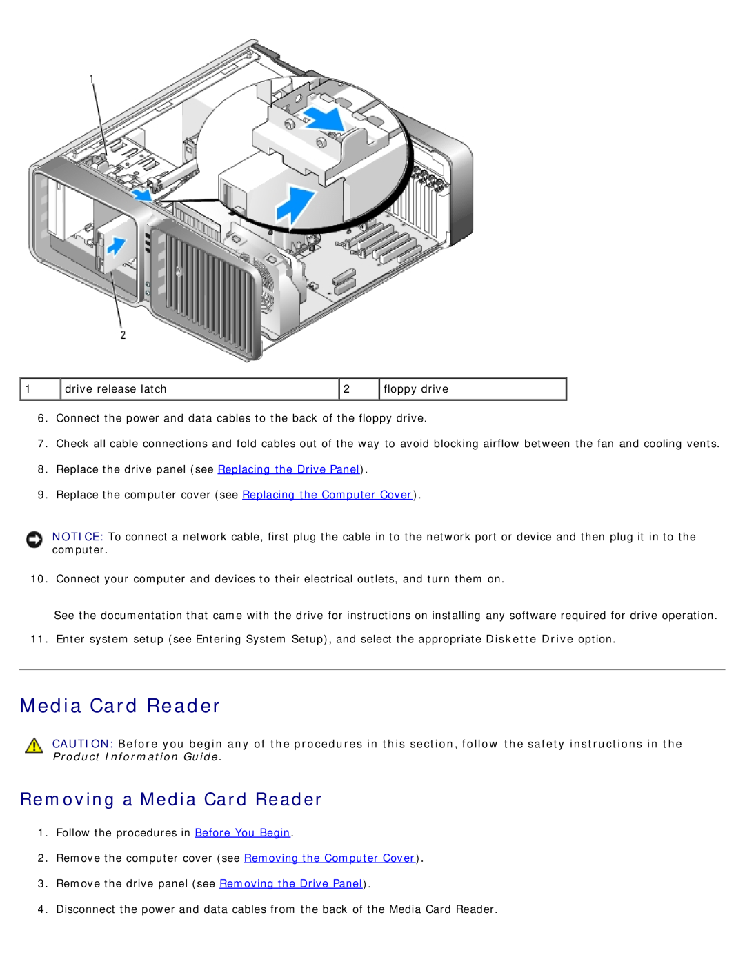 Dell 710 H2C, DCDO service manual Removing a Media Card Reader 