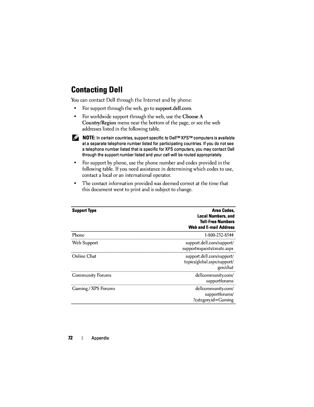 Dell DCDO, C100J manual Contacting Dell 