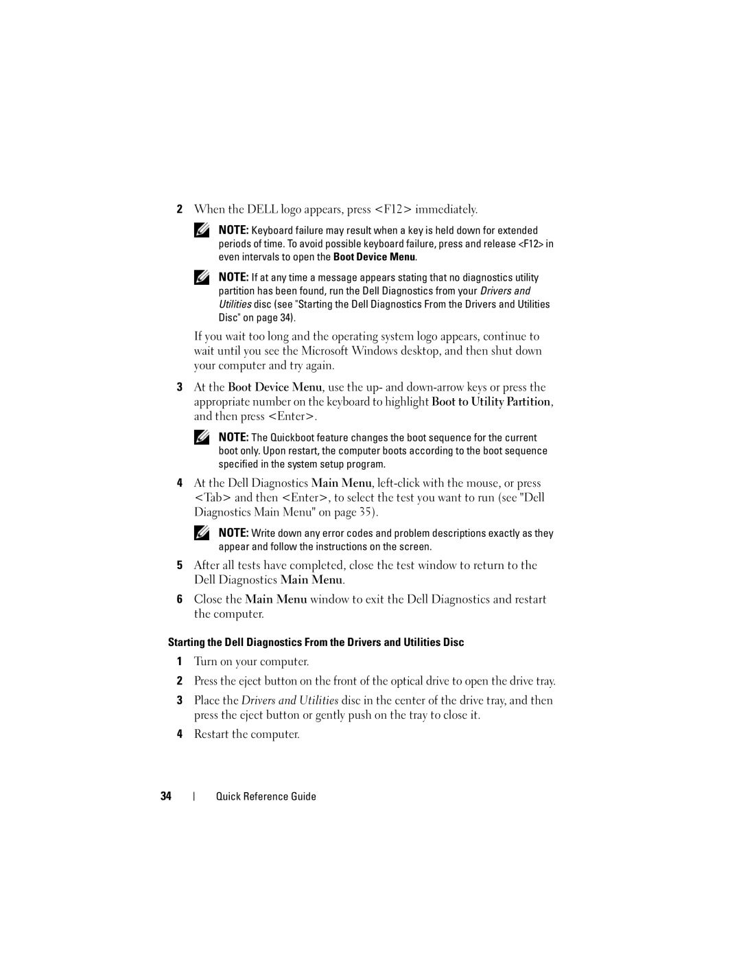 Dell DCDO manual Quick Reference Guide 