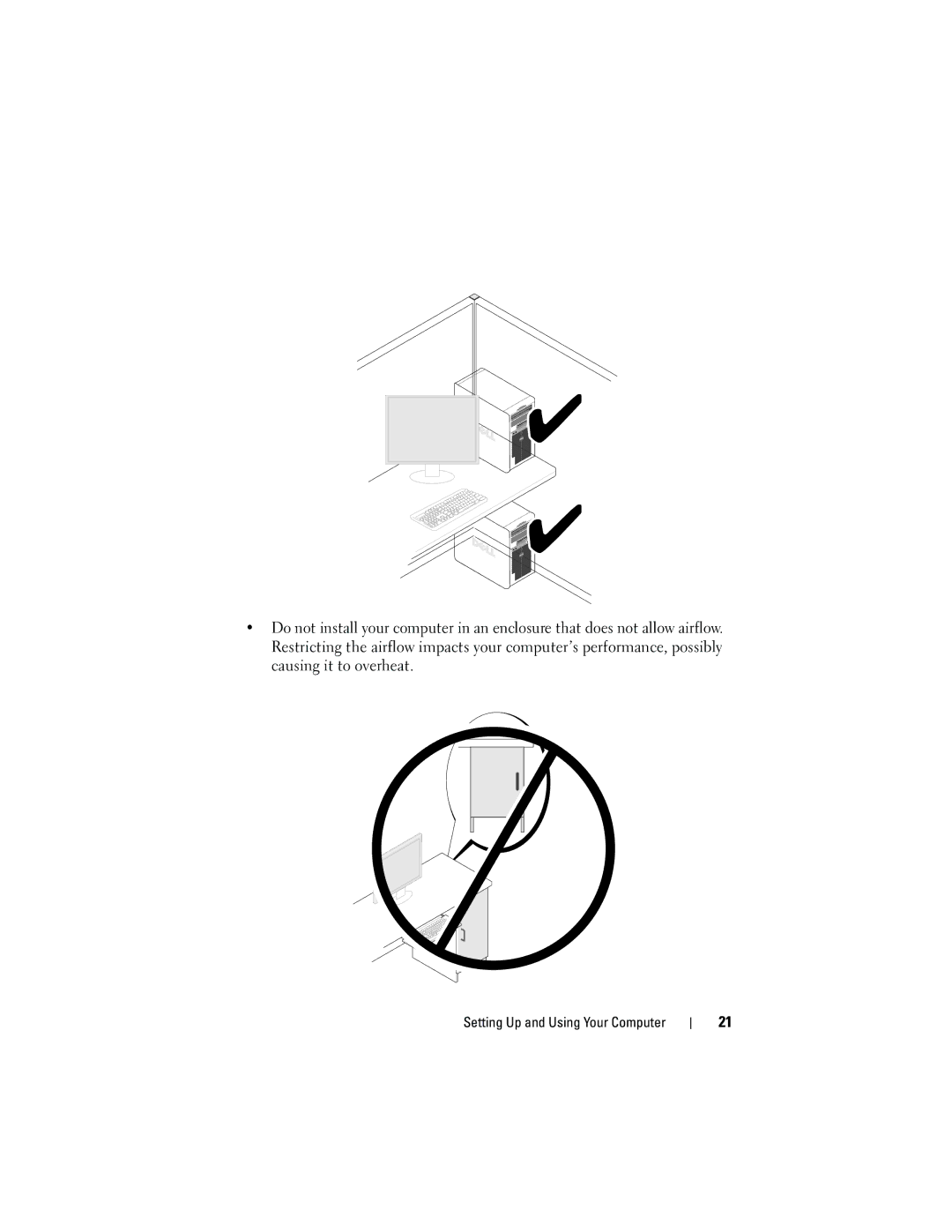 Dell DCMA owner manual Setting Up and Using Your Computer 